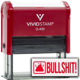 Bullshit! (Poop) Self Inking Rubber Stamp