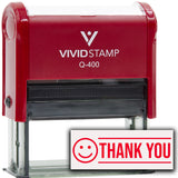 Thank You (Smiley Face) Self Inking Rubber Stamp
