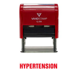 Hypertension Medical Self Inking Rubber Stamp