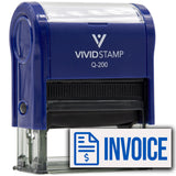 Invoice (Dollar Sign) Self Inking Rubber Stamp