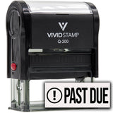 Past Due (Exclamation Mark) Self Inking Rubber Stamp