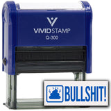 Bullshit! (Poop) Self Inking Rubber Stamp