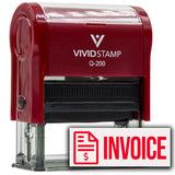 Invoice (Dollar Sign) Self Inking Rubber Stamp