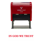 In God We Trust Self Inking Rubber Stamp