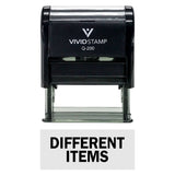 DIFFERENT ITEMS Self-Inking Office Rubber Stamp