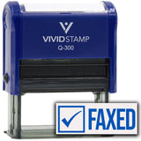 Faxed (Check) Self Inking Rubber Stamp