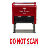 DO NOT SCAN Self Inking Rubber Stamp