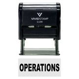 Operations Self-Inking Office Rubber Stamp