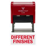 DIFFERENT FINISHES Self-Inking Office Rubber Stamp