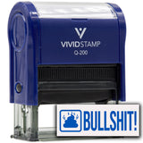 Bullshit! (Poop) Self Inking Rubber Stamp