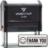 Thank You (Smiley Face) Self Inking Rubber Stamp