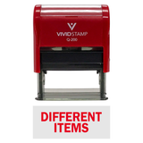 DIFFERENT ITEMS Self-Inking Office Rubber Stamp