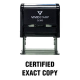 CERTIFIED EXACT COPY Self Inking Rubber Stamp