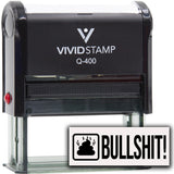 Bullshit! (Poop) Self Inking Rubber Stamp