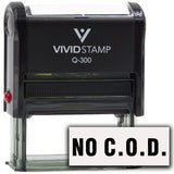 No C.O.D. Self-Inking Office Rubber Stamp