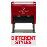 DIFFERENT STYLES Self-Inking Office Rubber Stamp