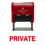 PRIVATE Self Inking Rubber Stamp