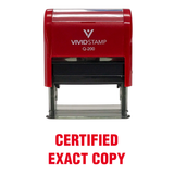 CERTIFIED EXACT COPY Self Inking Rubber Stamp