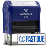 Past Due (Exclamation Mark) Self Inking Rubber Stamp