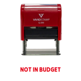 Not In Budget Self Inking Rubber Stamp