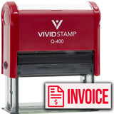 Invoice (Dollar Sign) Self Inking Rubber Stamp